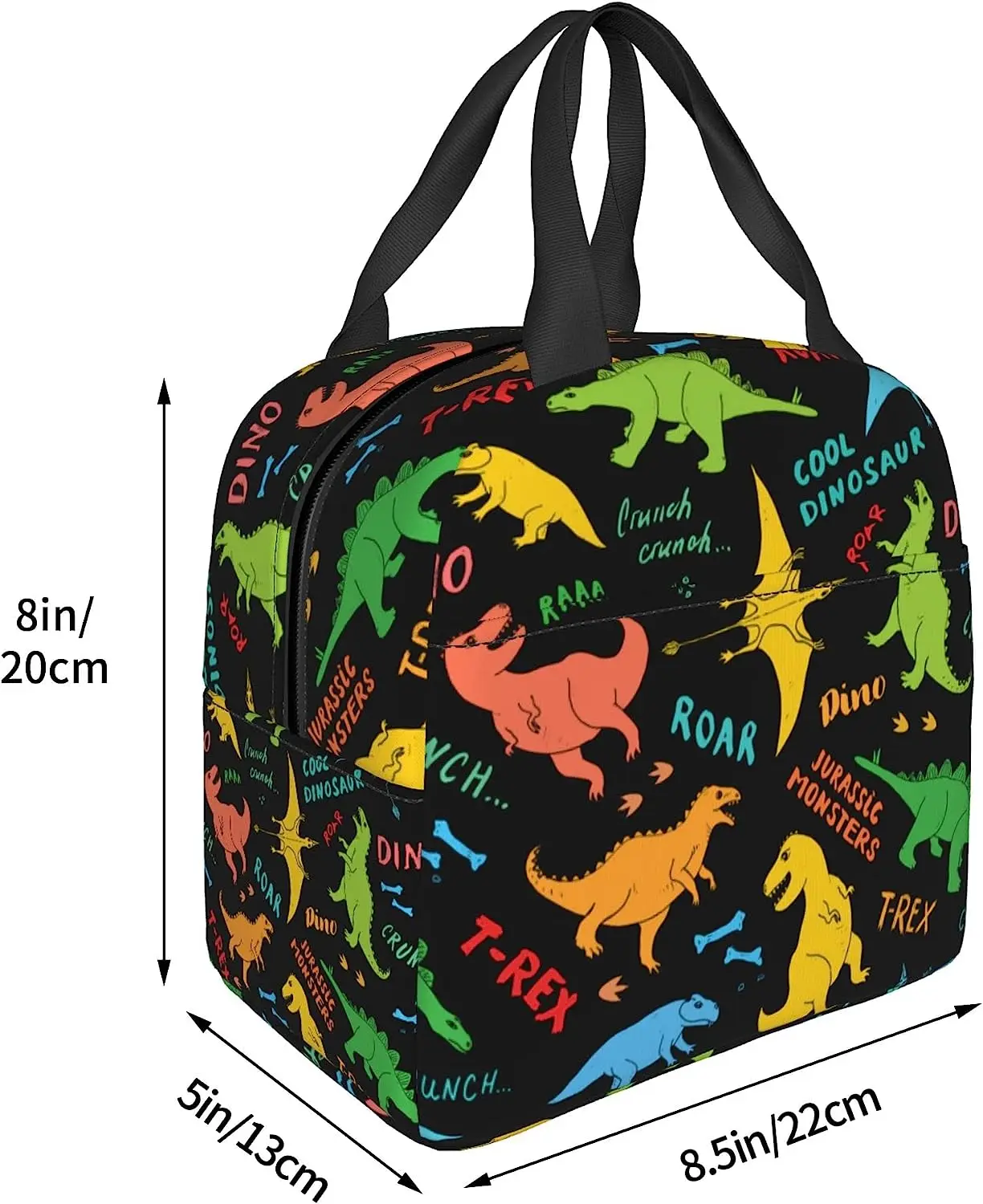 Dinosaur Lunch Box Kids Dino Insulated Bag Soft Mini Cooler