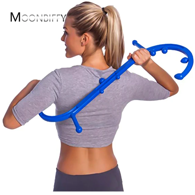 Trigger Point Self Massage Stick Hook Neck Shoulder Back Massager