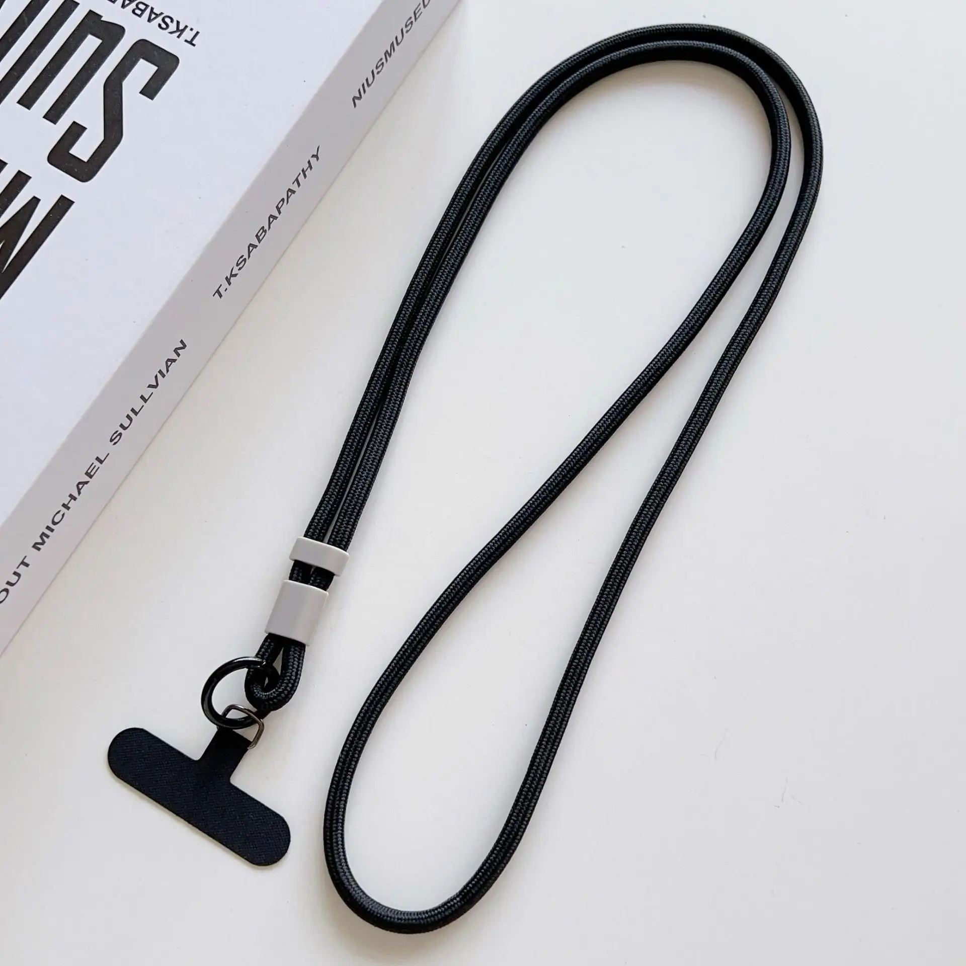 Elegant Crossbody Phone Lanyard with Keychain Charm - Stylish and Functional Accessory
