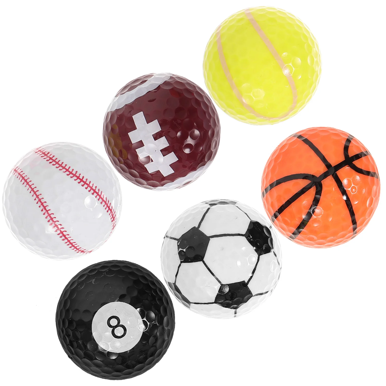 

Exercise Supply Golf Balls Bulk Accessories Small Golfing Mini Synthetic Rubber Colored for Men Miss