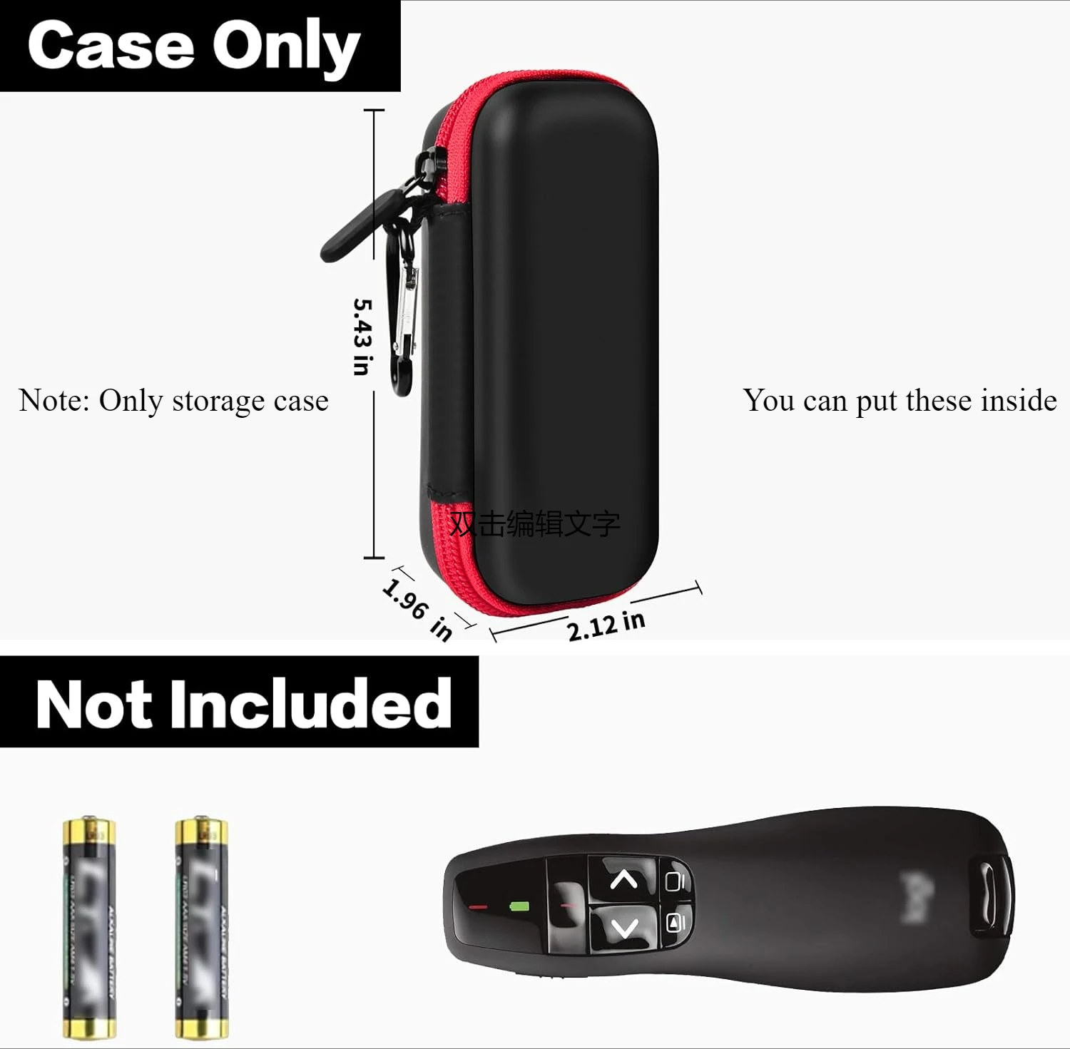 CASE ONLY Case Compatible with Logitech Wireless Presenter R400 Wireless Presentation Remote Clicker Pointer Storage Organizer storage box self adhesive storage box transparent storage box