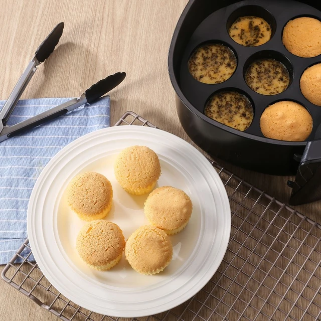 Silicone Muffin Pan Cupcake Tray - 7 Cupcake Pans Air Fryer