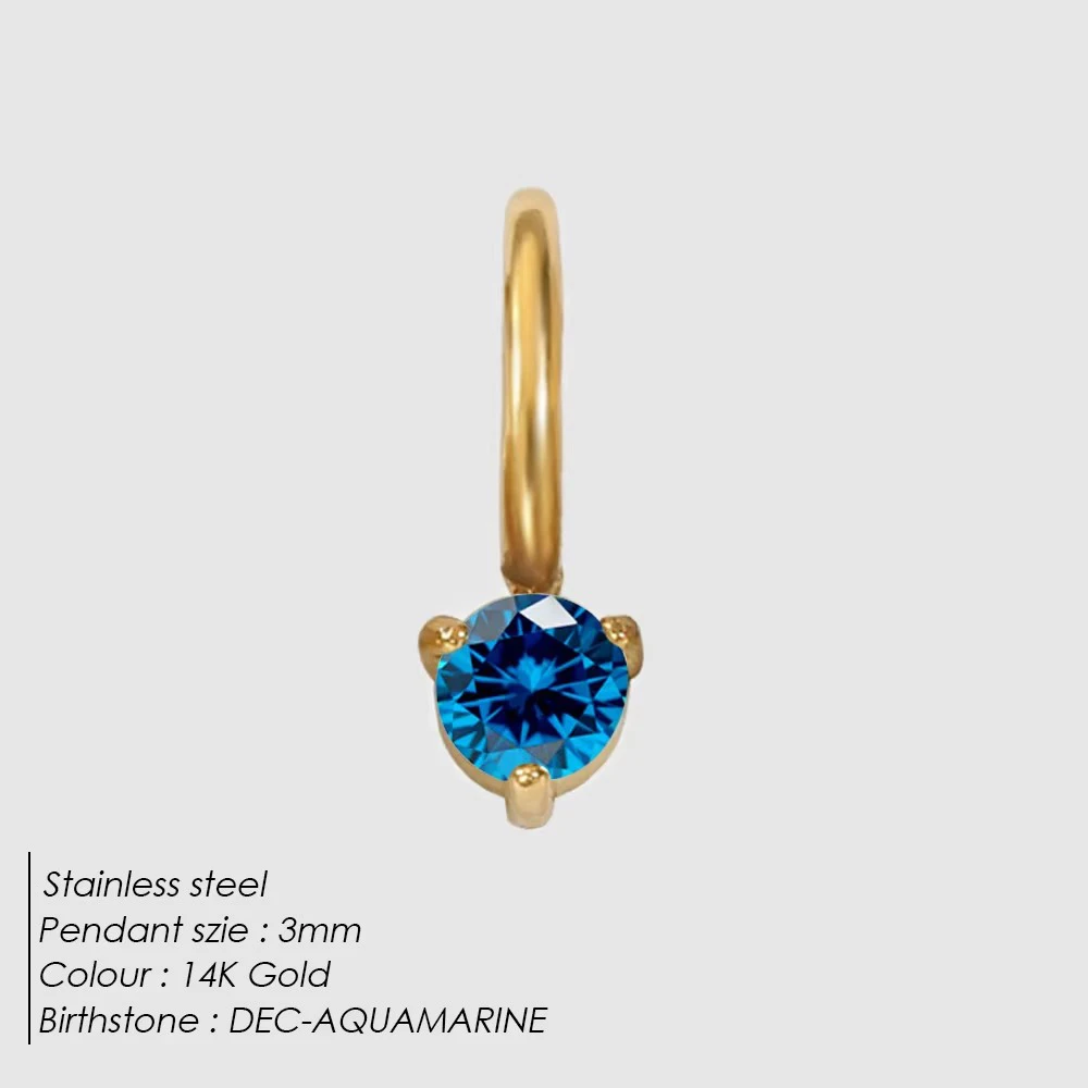 Charms für Schmuck Edelstahl Geburtstagsstein Anhänger Bunte Strass DIY Halskette Armband Ohrringe Charms für Schmuck – Detail 7