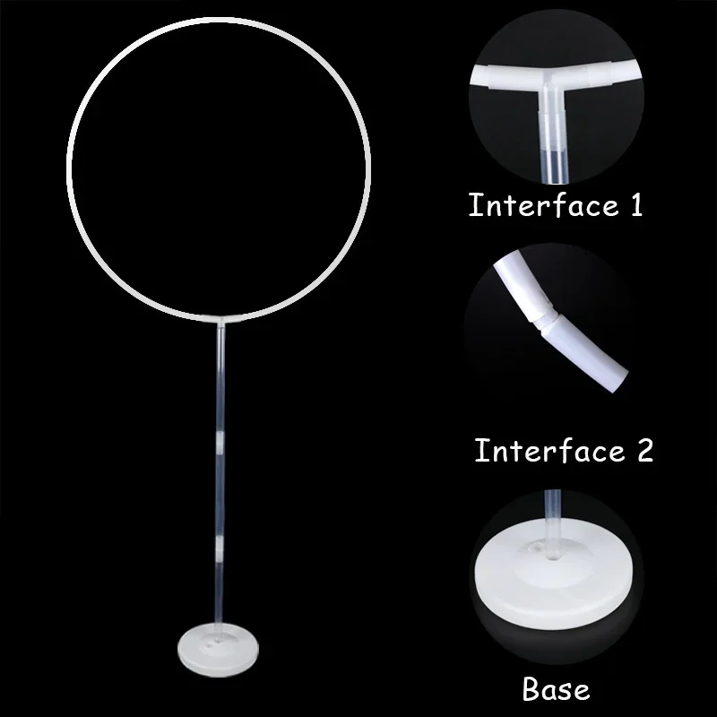 1 Pcs 163x73cm Circle Balloon Arch Stand Round Balloons Holder Column Kids Birthday Party Baloon Wedding Decoration