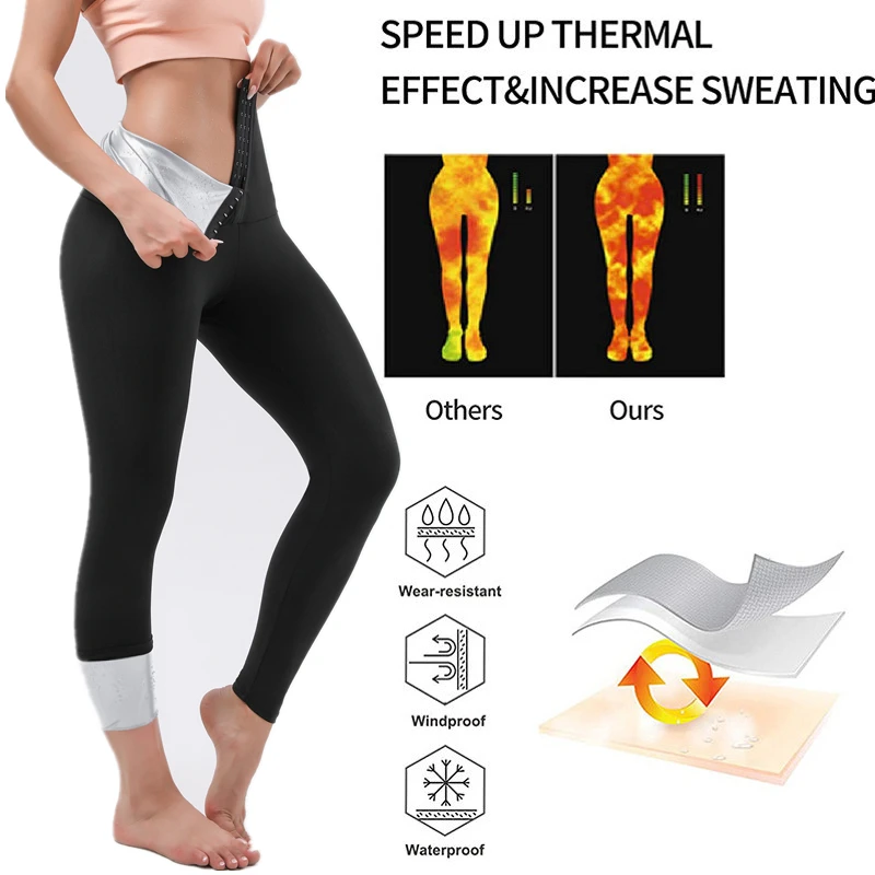 Sauna Leggings for Women Sweat Pants High Waist Compression