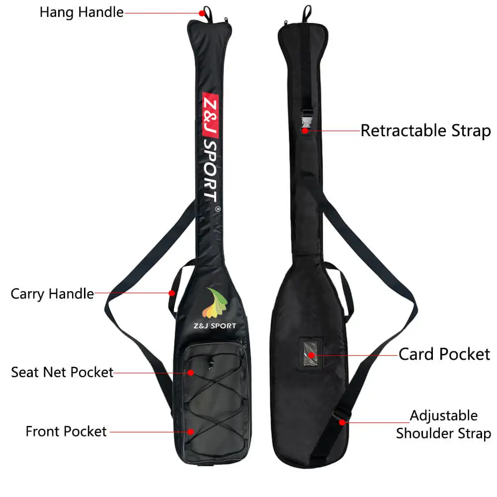 New Design High Quality Black Dragon Boat Paddle Bag Portable Bag for Dragon Boat Paddle From ZJ Sport ()