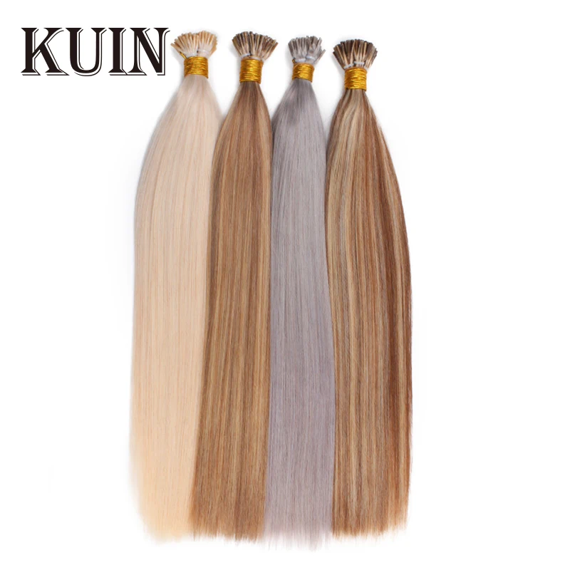 I Tip Hair Extensions Straight Real Hair Extensions 40g/50g/set 12-26inch Capsules Keratin Natural Human Extension