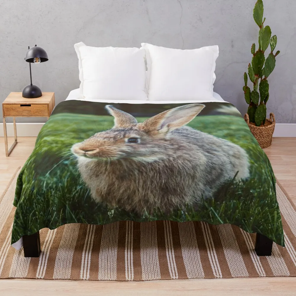 

Flemish Giant Rabbit Throw Blanket Decorative Sofa Blanket Blanket Fluffy blankets for winter