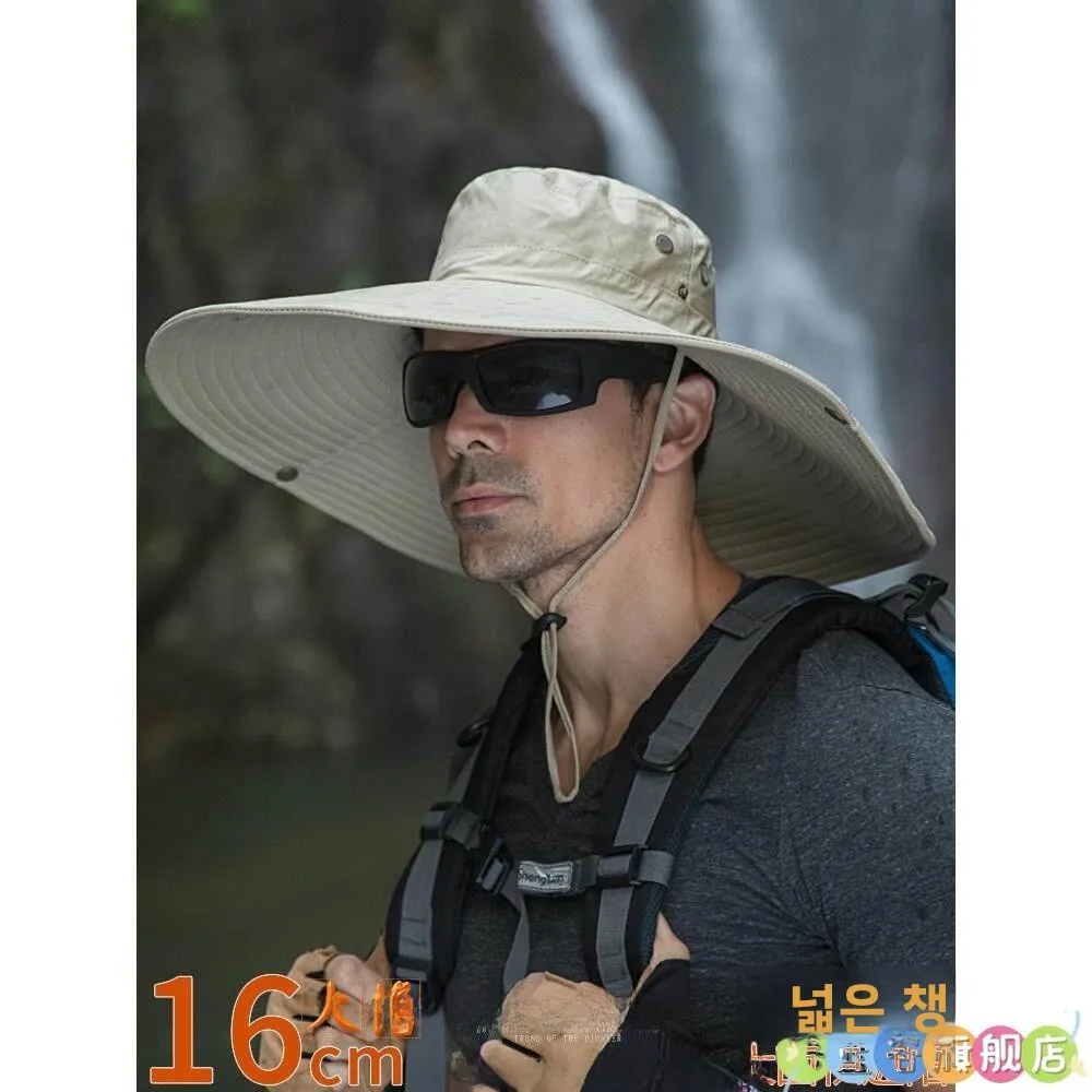 남성용 낚시 모자 큰 챙 자외선 차단 모자 야외 캠핑 여행용품 플라이 블루 밸리 브랜드 봄 출시 중국산