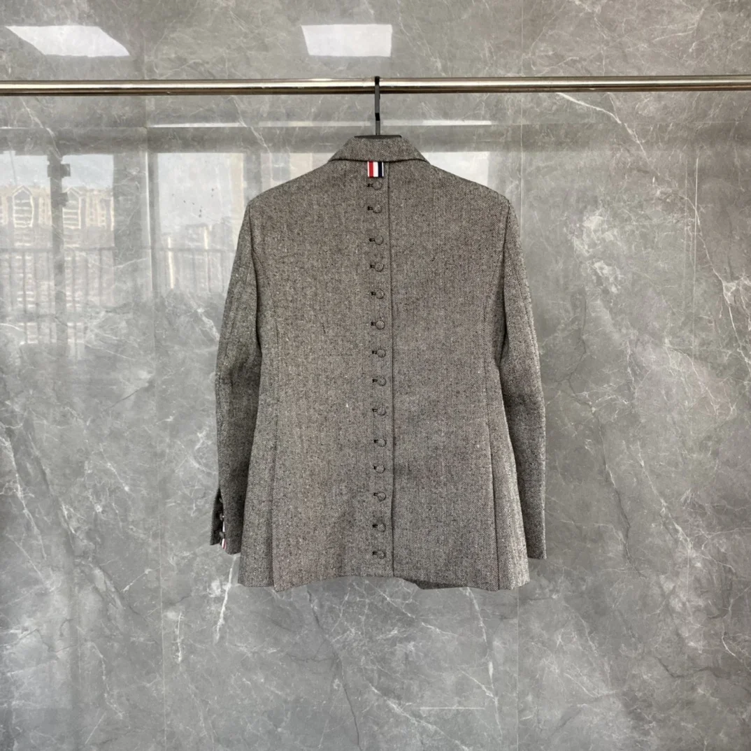 

Autumn T Brand Suit Jacket Fashion Back Button Design Women Jacket High Quality Business Causal Office Women Blazer