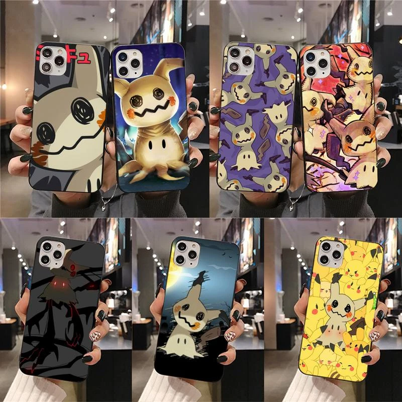 Pokemon Cartoon Mimikyu Phone Case For iphone 13 12 11 Pro Mini XS Max 8 7 Plus X SE 2020 XR cover best cases for iphone 13 