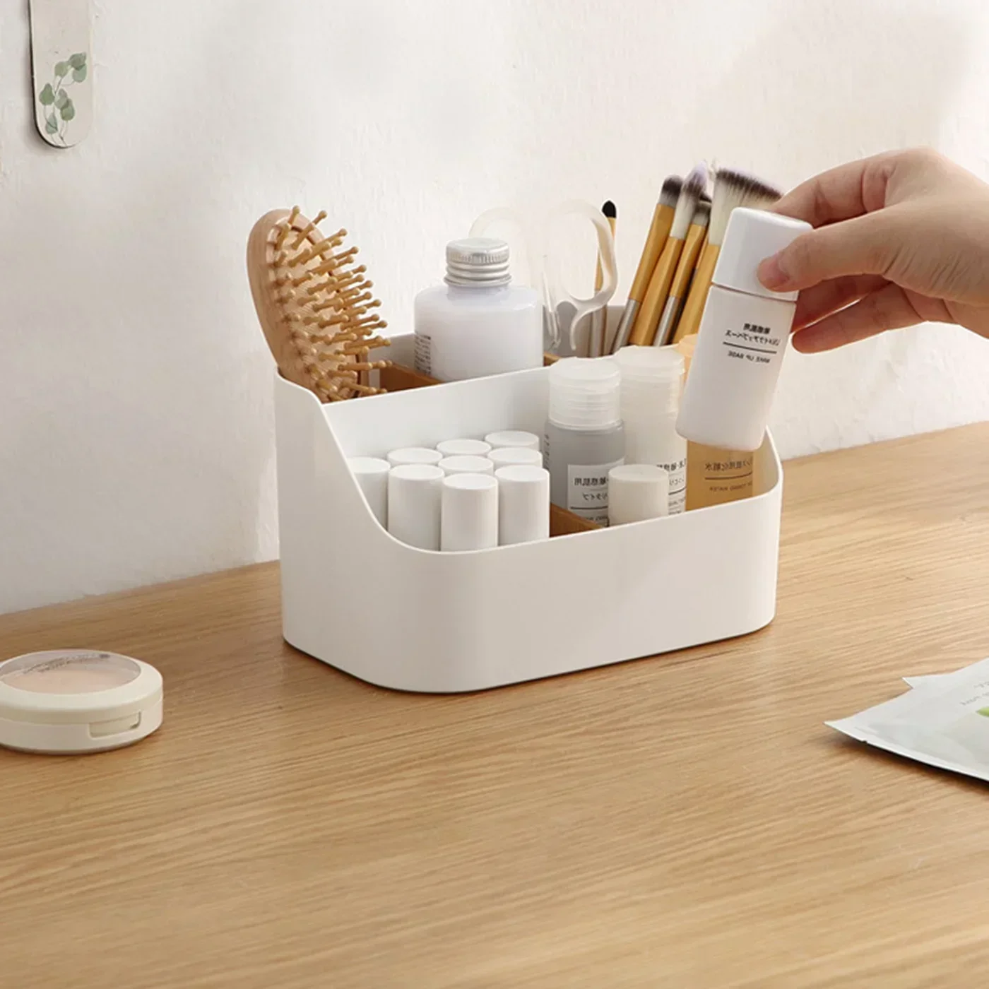 Large Capacity Cosmetic Storage Box Makeup Drawer Organizer Jewelry Nail Polish Makeup Container Desktop Sundries Storage Box