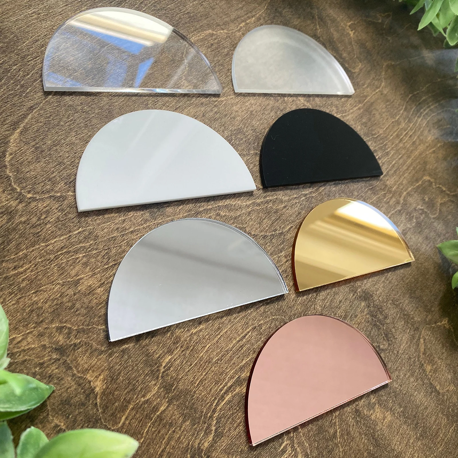 Arch Half Circle Acrylic Wedding Place Card Handwritten Blank for Office Restaurant Hotels Wedding Parties Reception Event Decor