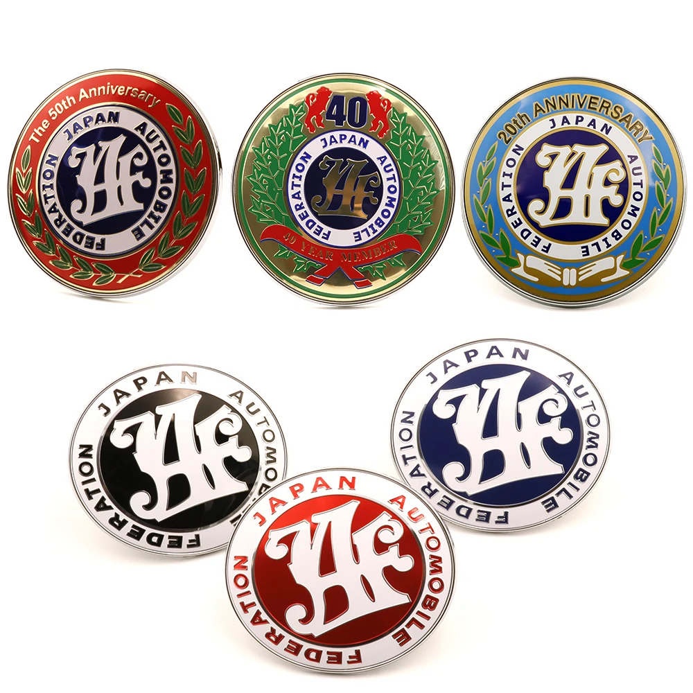 

JAF Front Grill Badge Japan Automobile Federation Badge Sticker Emblem Decal JDM Car Accessories