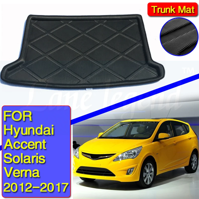 

Rear Boot Cargo Liner Tray Trunk Luggage Floor Mat Pad Carpet Anti-dirty For Hyundai Accent Solaris Verna 2012 - 2017 Hatchback