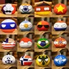 New 10cm Country Ball Plush Toy Kawaii Polandball Plush Pendant Soft Countryball Stuffed Doll for Kids Bag Pendant Keychain 1