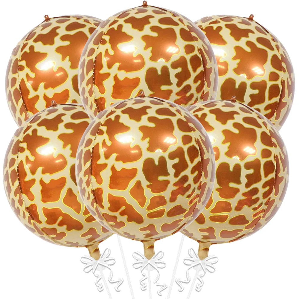 22 Zoll 4D-Luftballons mit Tiermotiv, Tiger, Giraffe, Zebra, Gepardenmuster, Folienballon, Wildtier, Dschungel, Safari, Geburtstagsdekoration – Detail 16