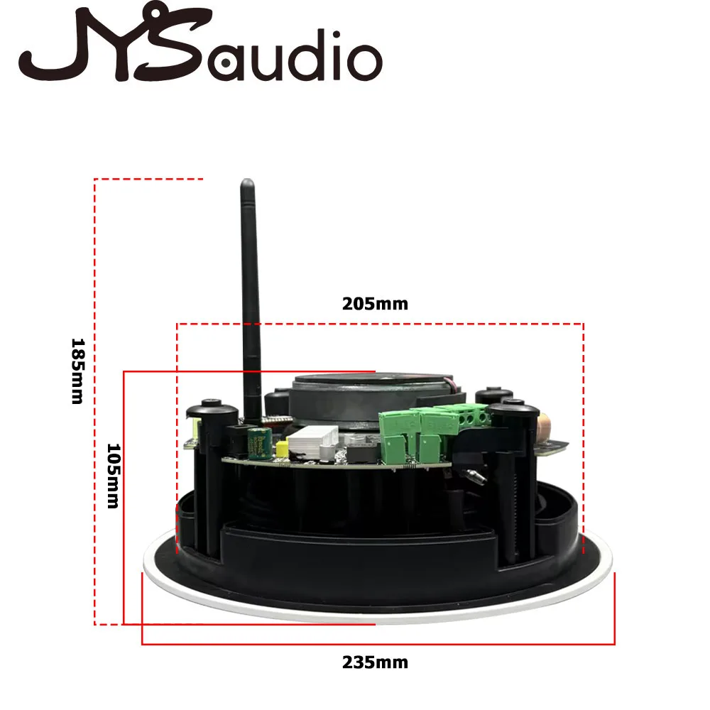 2 قناة واي فاي سقف المتكلم مكبر الصوت اللاسلكي بلو...