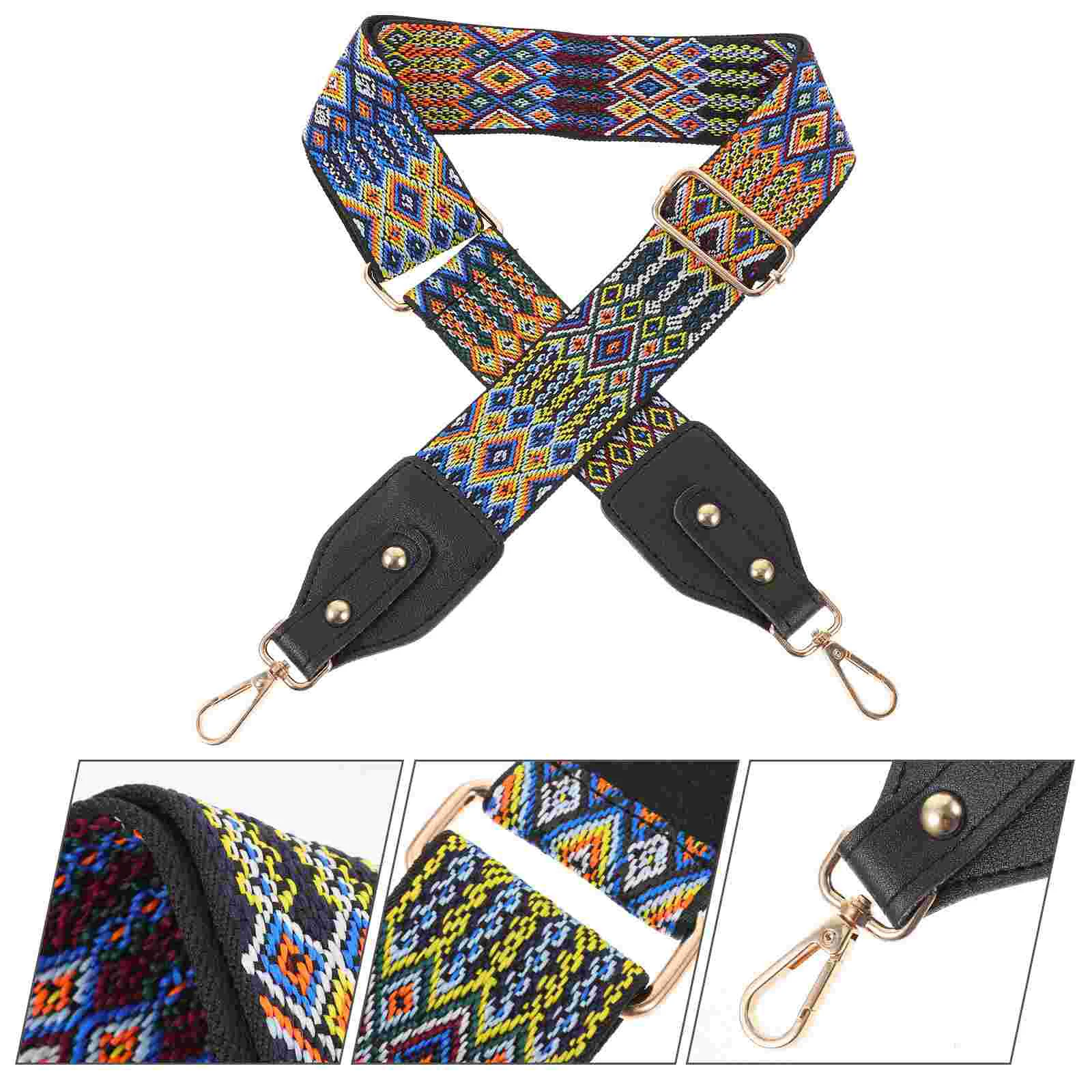 

Banjo Strap While Belt Multifunction Guitar Bag Shoulder Webbing Canvas DIY Wide Comfortable Delicate Man