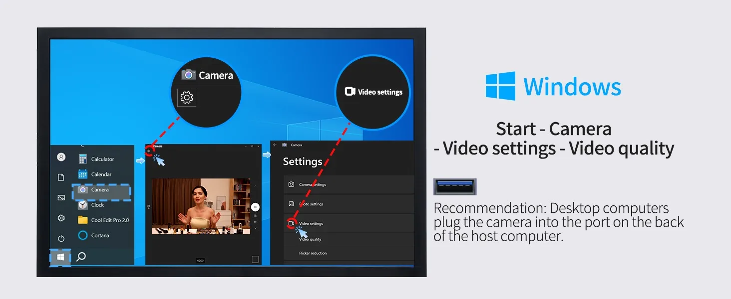 USB connection guide