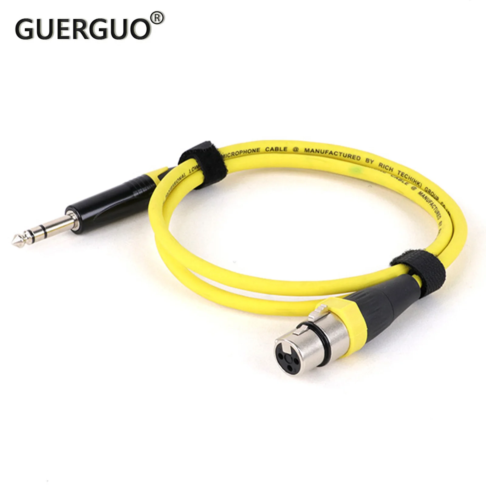 1 Stück 6,35mm Stereo-Stecker an 3-polige XLR-Kabel-Mikrofon-Kanonen anschluss kabel für Audio-Soundbox-Mixer-Gitarre
