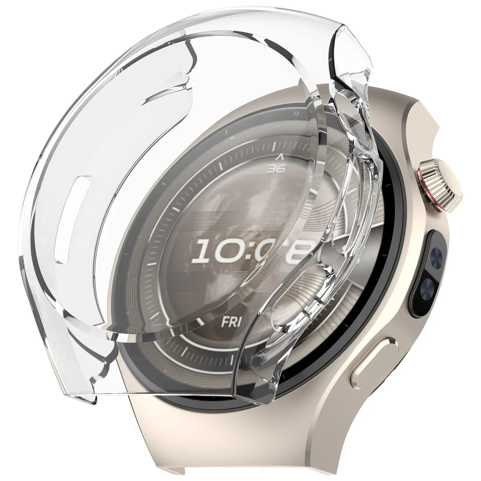 Premium TPU Protective Case Cover - All-Around Scratch-Resistant Shell for Huawei Watch 5 Accessories