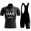 NEW 2025 UAE Cycling Jersey Set Summer Short Sleeve Breathable Men's MTB Bike Cycling Clothing Uniform Suit 1