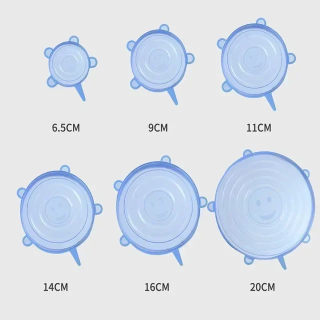 Reusable Silicone Stretch Cover Lids 6