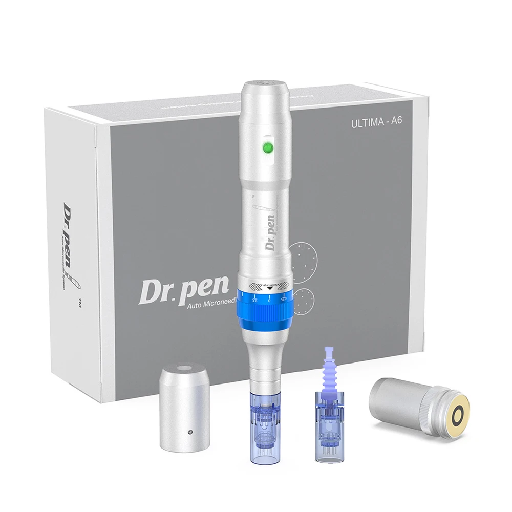 Ekai Original Dr.pen A6 Microneedling Pen 2pcs Needle Cartridges Skin Care Wireless Dermapen Profesional Facial Mesotherapy