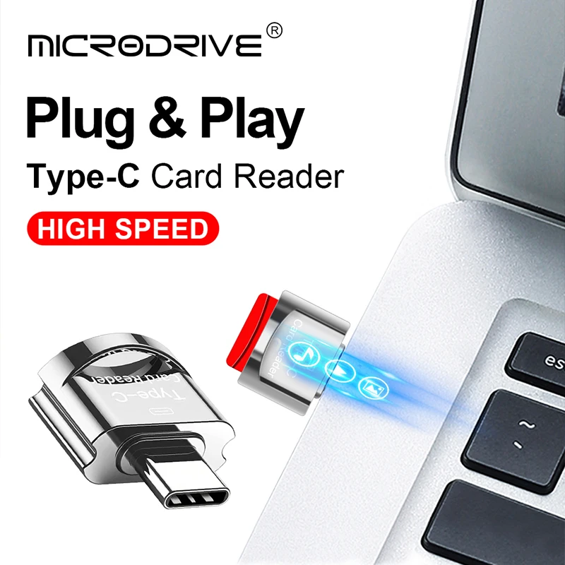 Type-C-Micro TF SD OTG 어댑터 미니 휴대용 스마트 메모리 카드 리더기/USB-Type-c 전화 노트북 PC/TF 카드는 포함되지 않음