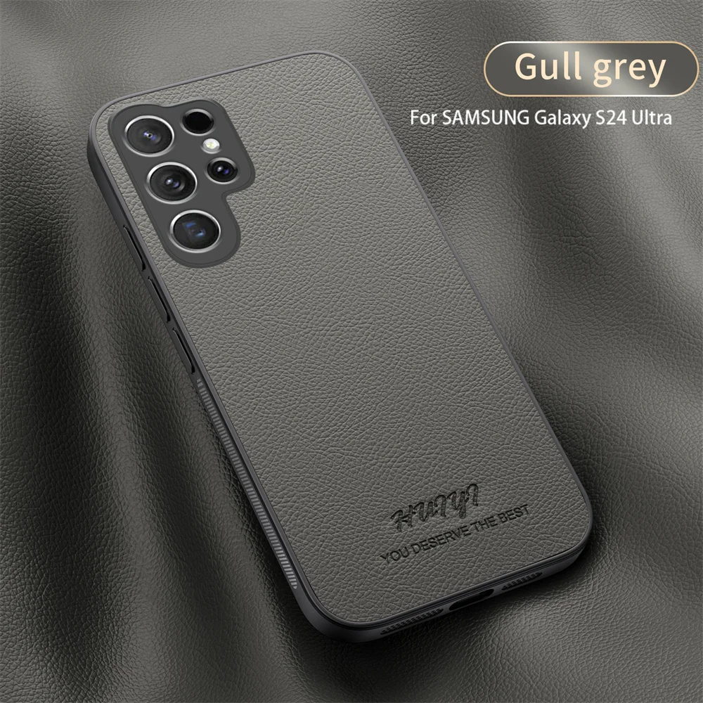 Premium Magnetic Leather Phone Case - Luxury Built-In Design