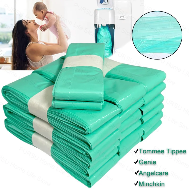 1/5/10Pc Diaper Pail Refills Bags Compatible with Tommee Tippee Sangenic Simplee and Twist&click and Sangenic Tec,For Angelcare