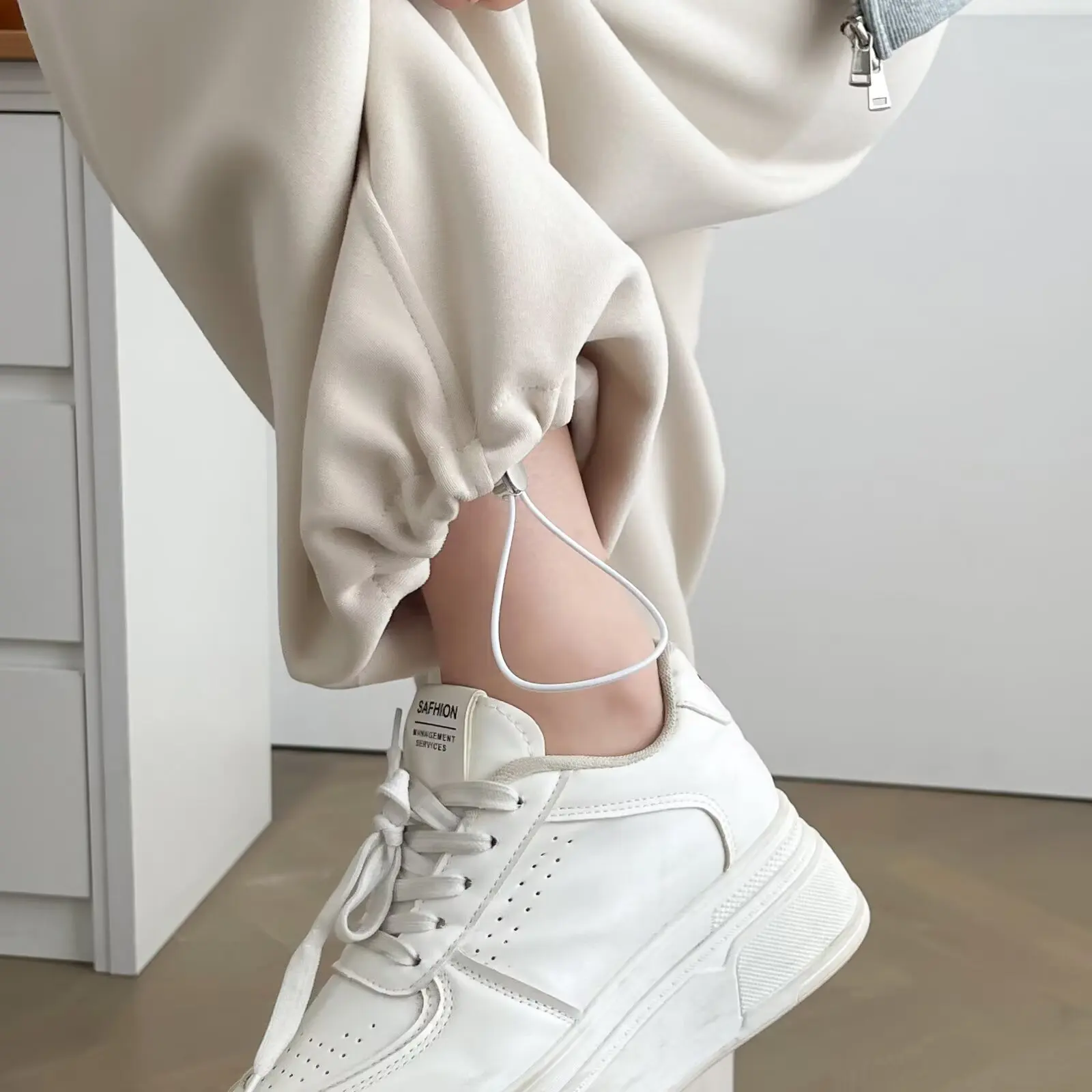 XXXXL Fashion Plus Size Women's Harem Pants New Autumn And Winter Casual And Versatile Thickened Fleece Curved Trousers 2582