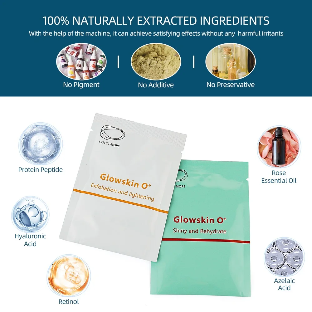 Facial CO2 Oxygen Bubble Beauty Machine Special Gel Facial Brightening Lifting Facial Water Oil Exfoliating Serum Capsule Gels