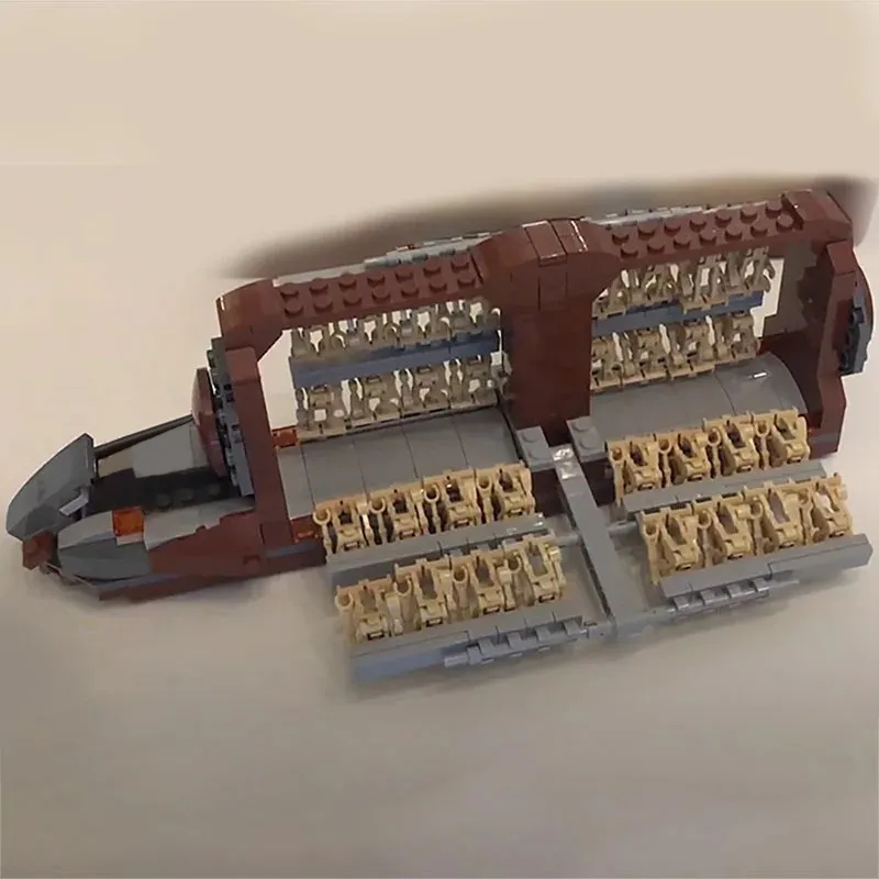 Buildmoc Space Wars Platoon Attack-Craft Space Battle Robots Building Blocks Transport Battleship Toys for Children Bricks Gifts - Bilde 3