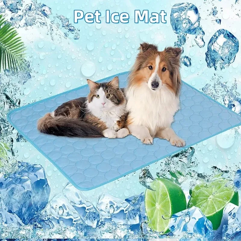 Pet cooling pad Summer Cat and dog sofa Pad Soft Ice Silk Cold Feel Nest pad Summer dog cooling Dog bed