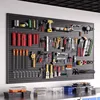 Wall Mounted Peg Boards Black Screwdriver Holder Peg Boards Hooks Tools Storage Organizer Hangers Pegboard Shelving Room Garage 1