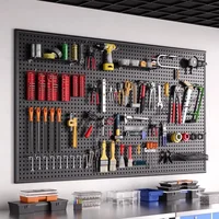 Wall Mounted Peg Boards Black Screwdriver Holder Peg Boards Hooks Tools Storage Organizer Hangers Pegboard Shelving Room Garage 1