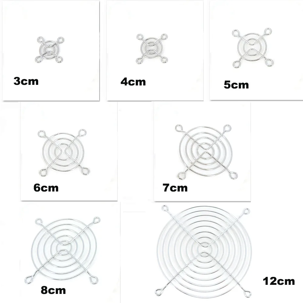 PC Fan Protector 2PCS Metal Grill Cooling Fan Guard 30mm-120mm pc fan protector