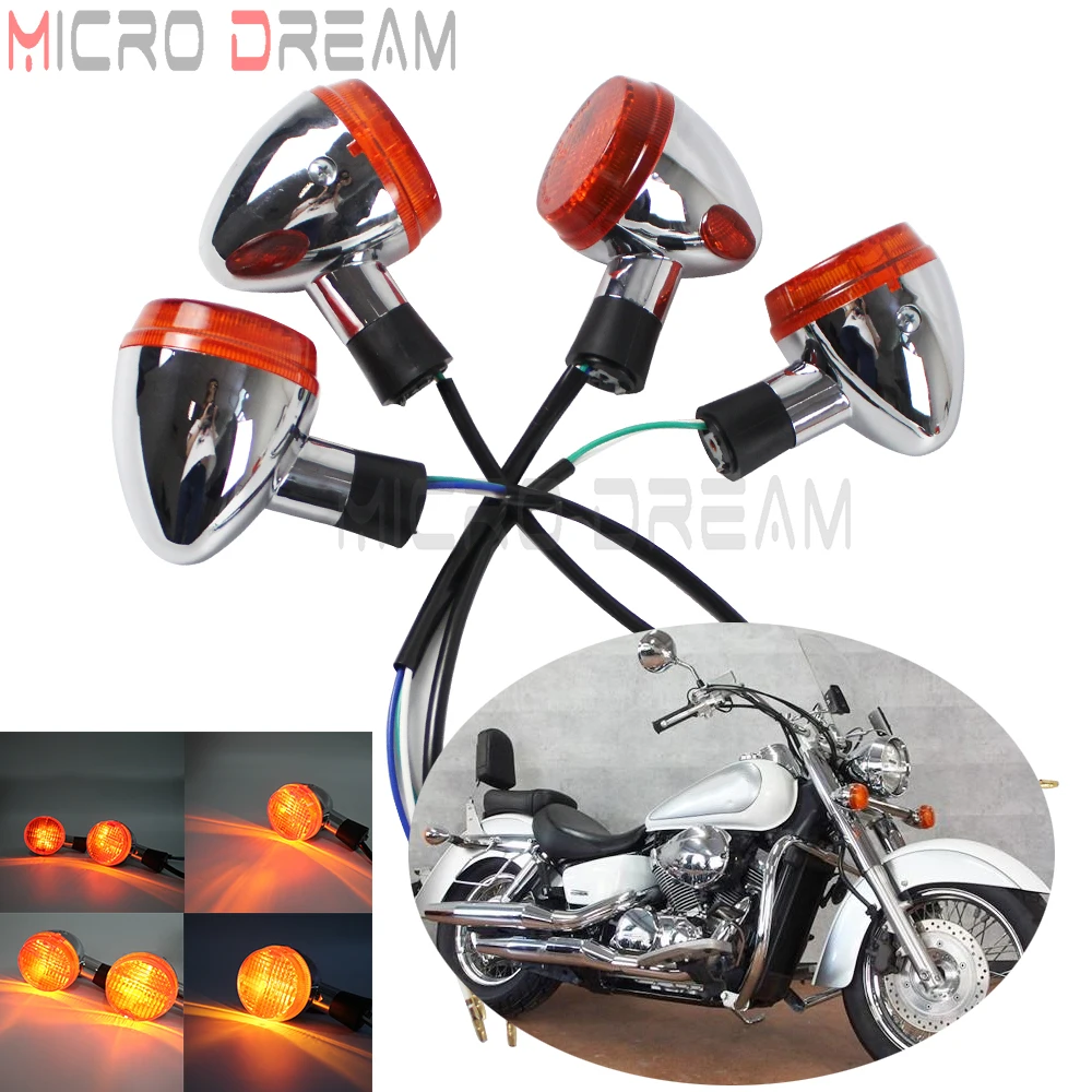 

Указатели поворота передние и задние сигналы E13 Emark для Honda shadow VT 400 750 VT750 2004-2007