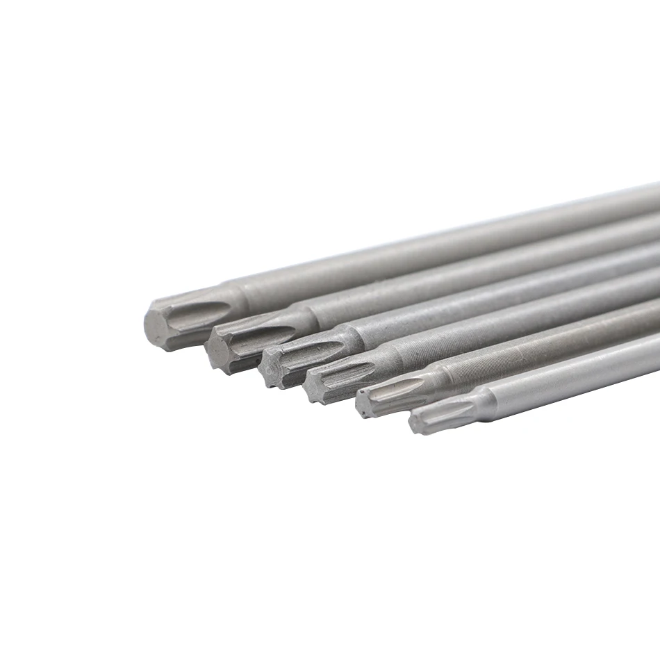 50mm-200mm T6-T45 Magnetic Torx Screwdriver Bits Set Electric Screwdriver head T10 T15 T20 T25 T27 T30 T35 T45 8pcs/12pcs