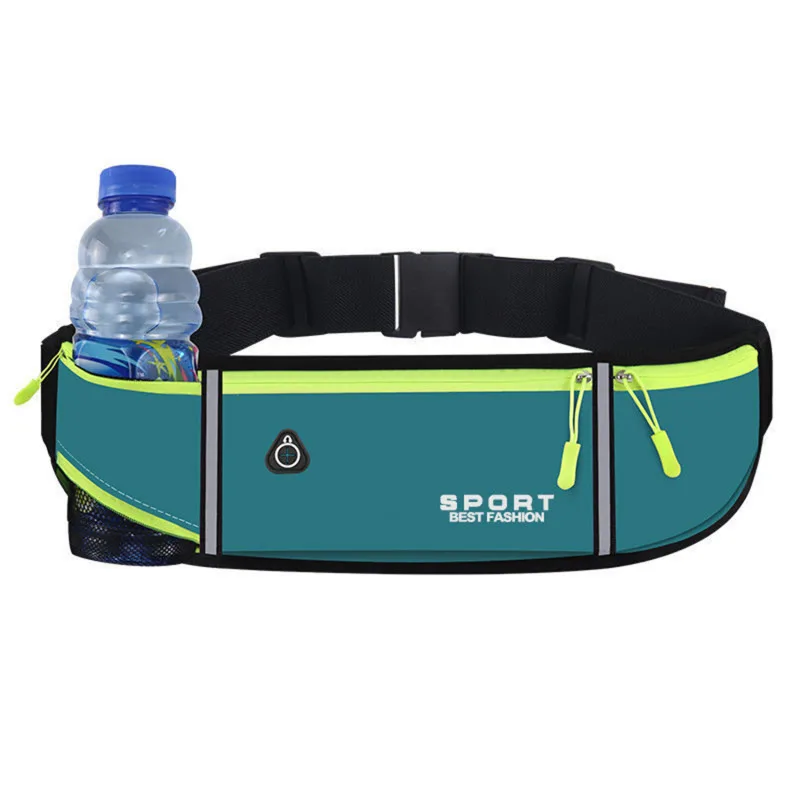 Unisex Sports Water Bottle Hip Waist Pack Waterproof Running Climbing Money Waist Bag Mobile Phone Bag Motorcycle Fanny Pack