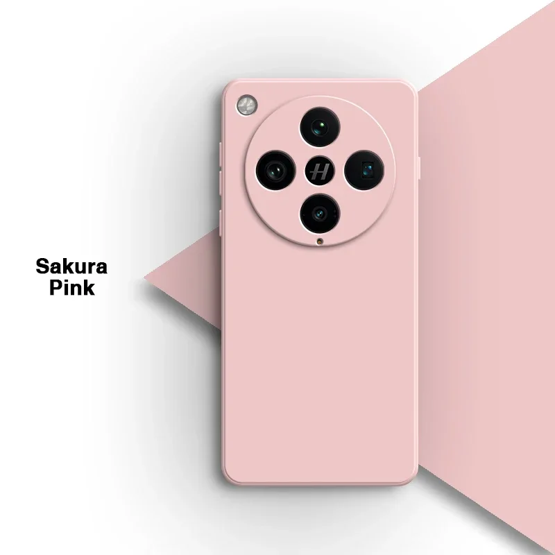 Elegant Liquid Silicone Square Phone Case - Fashionable Soft Back Cover in Classic Design