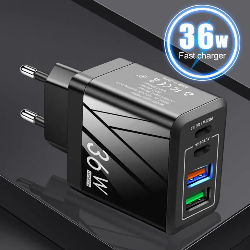 Ƽ Ʈ QC 3.0    4 USB    , USB Ʈ  ̱ EU ÷, 1 , 2 