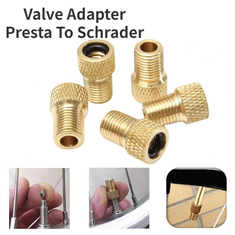 Bicycle Valve Adapter Bicycle Valve Bicycle Valve Accessories 4/8/10/20pcs Bicycle Valve Adapter Convert Presta To Schrader Bike Pump Tire Adaptors Tire Transfer Valve Bike Part