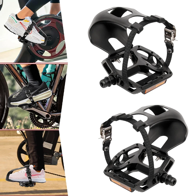 Cales De Pédale Noires Compatibles Pédales Sans Clips - Lot De Cales Vélo Universelles - Acier Allié