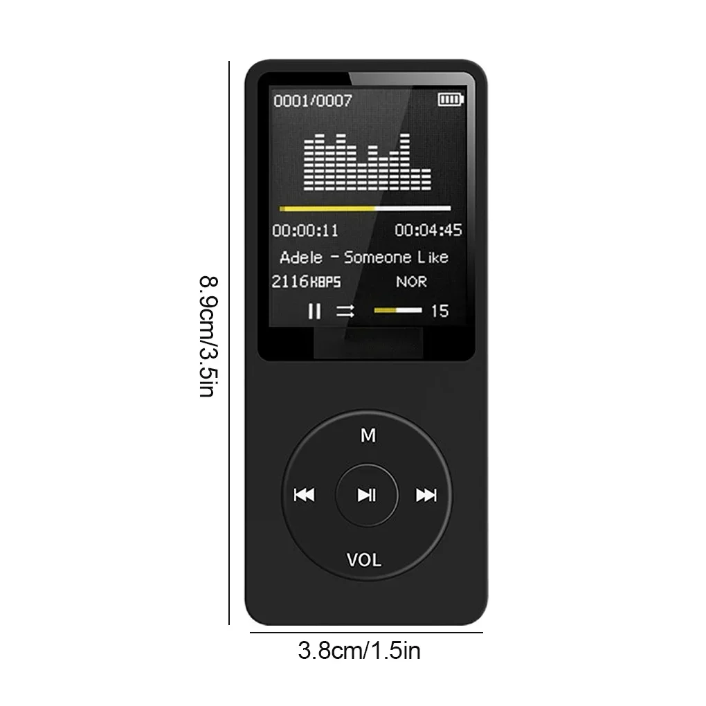 HiFi Sound Portable MP3 Player with Digital Display and Multifunctional Features