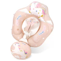 New Baby Swimming Float Ring Inflatable Infant Pink Floating For Summer Kids Swim Pool Accessories Circle Toddler Bathing 1