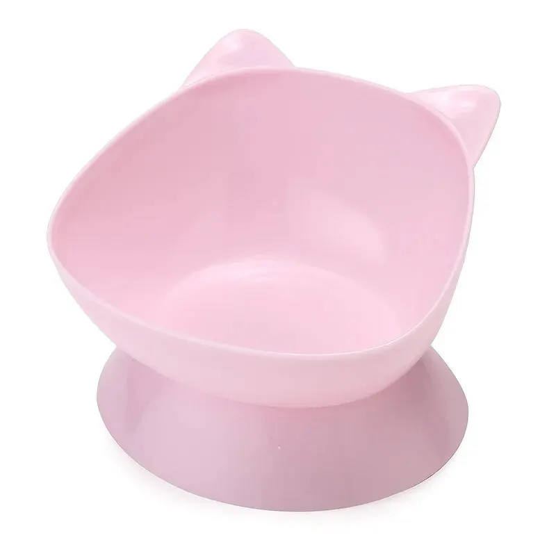 Pet Water Bowl High Foot Detachable Washable Plastic Combination Anti Tipping