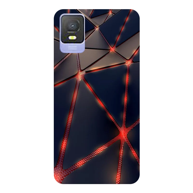 Football-Themed Soft Silicone Back Case for TCL 403 - Durable Phone Cover